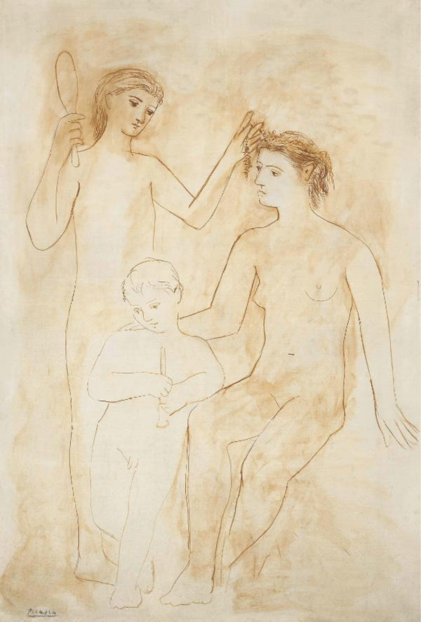 Pablo Picasso. Two women and a child