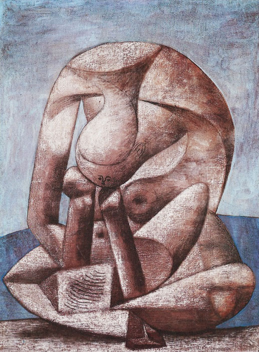 Pablo Picasso. Large bather with a book