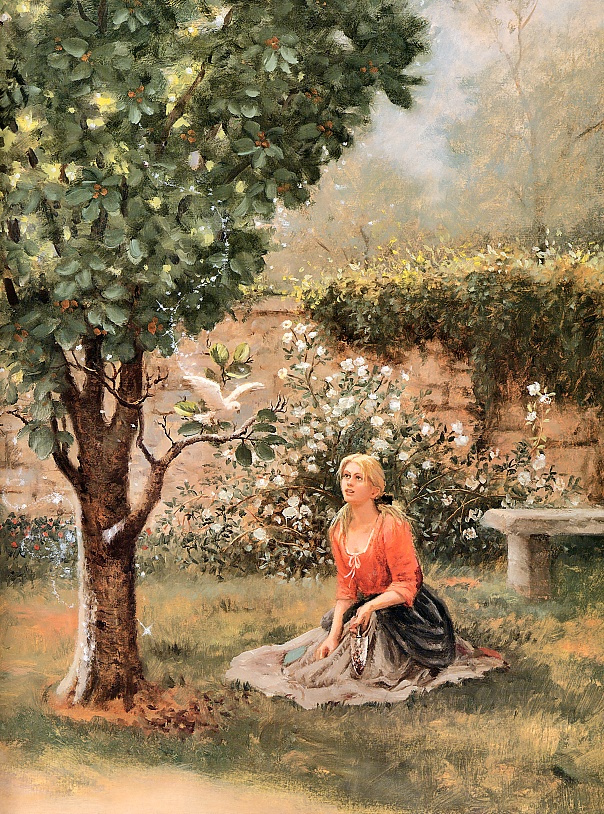 Ruth Sanderson. Cinderella in the garden