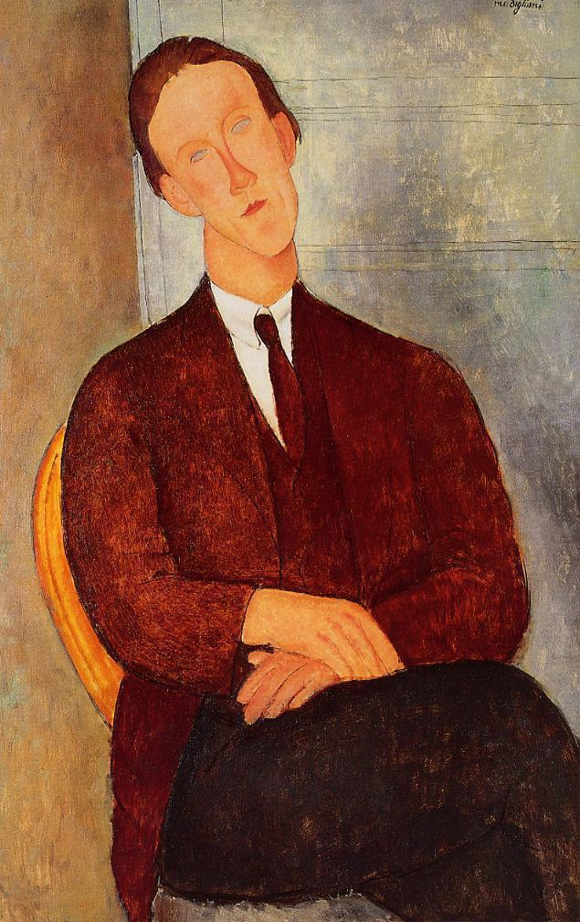 Amedeo Modigliani. 摩根拉塞尔的肖像