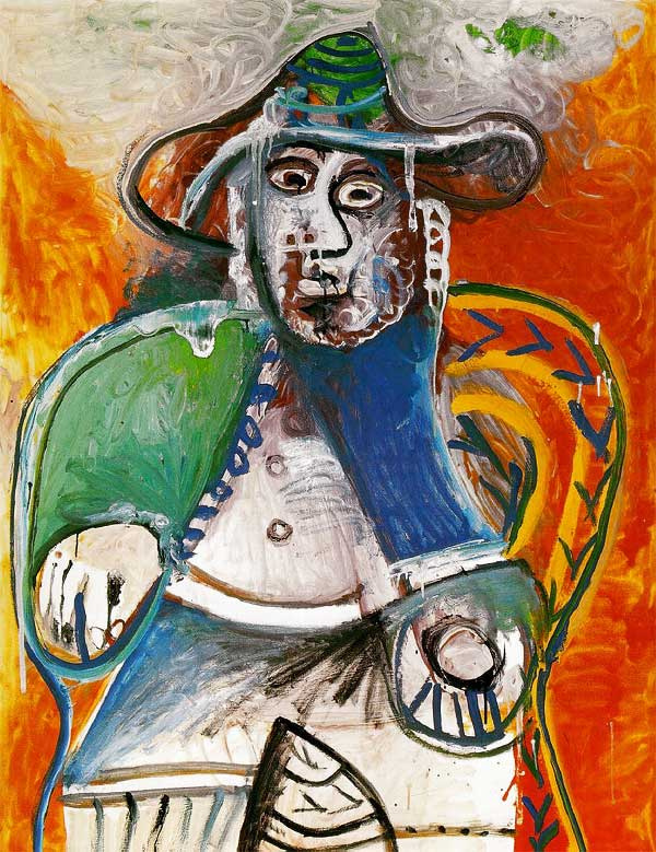 Pablo Picasso. Sitting man