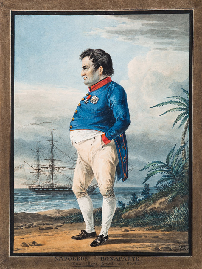Alexander Osipovich Orel. El emperador napoleón I bonaparte en la isla de santa Elena, dos meses antes de la muerte
