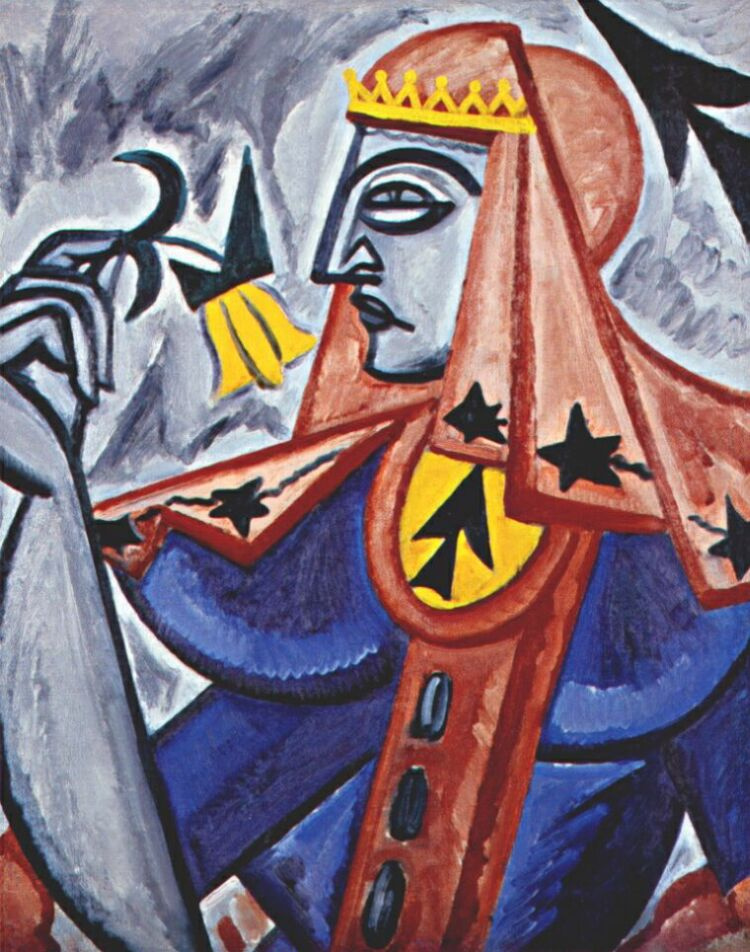 Olga Vladimirovna Rozanova. Queen of spades