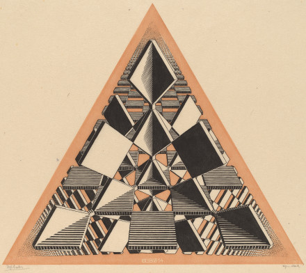 Maurits Cornelis Escher. Three intersecting planes