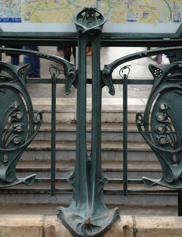 Entrance to the metro "Palais Royal - Louvre", Paris