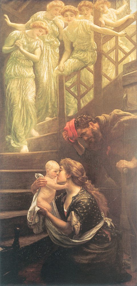 Arthur Hughes. Sky stairs