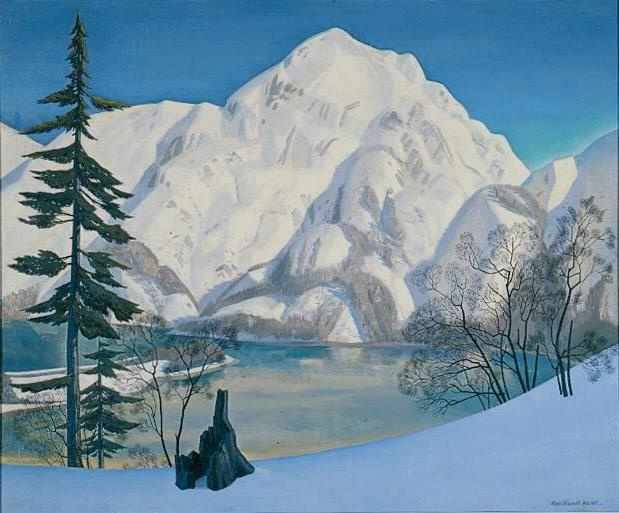 Rockwell Kent. Alaska. The view from Fox island in the winter