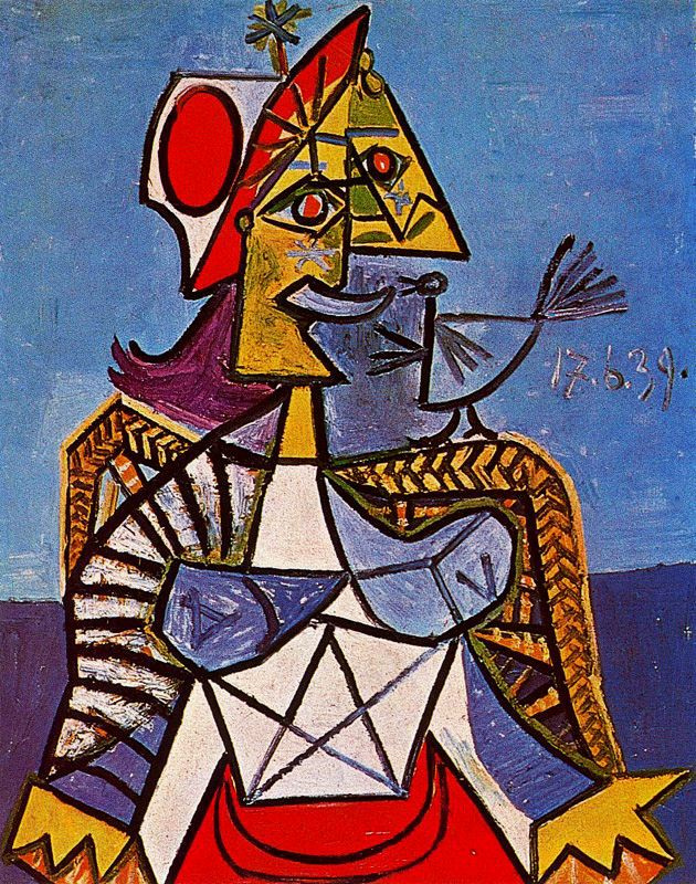 Пабло Пикассо. Сидящая женщина
