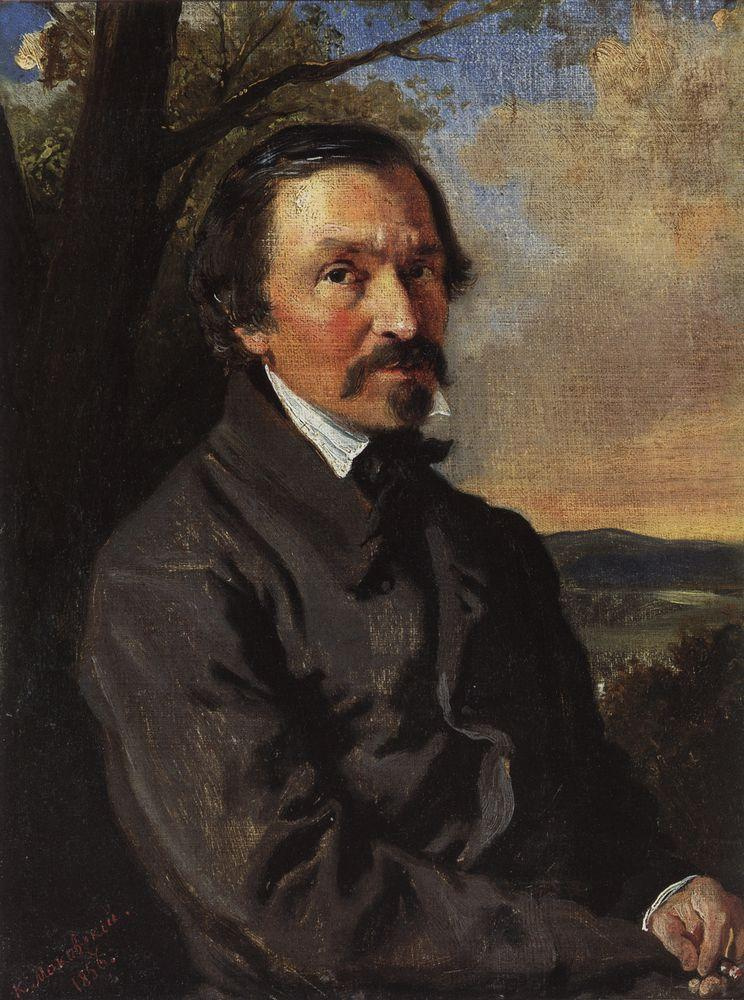 Konstantin Makovsky. Portrait Of N. Nekrasov