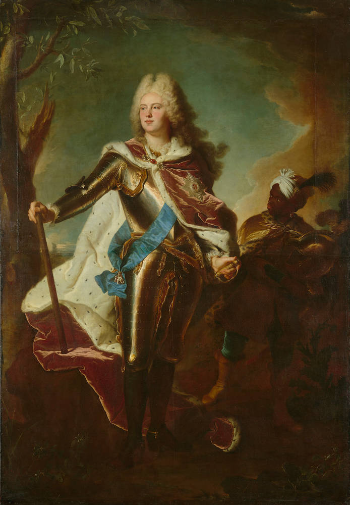 Jacinto Rigo. Retrato de Friedrich August II, elector de Sajonia