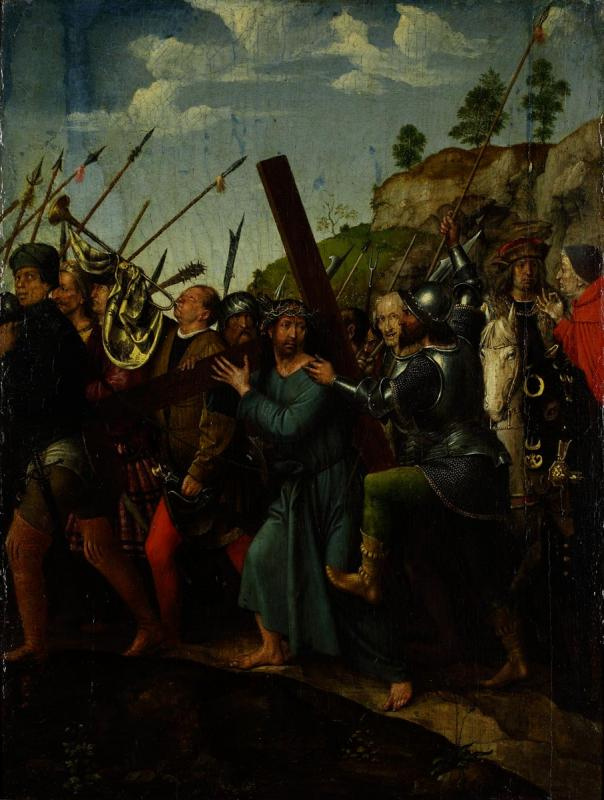 Michel Sittow. The carrying of the cross