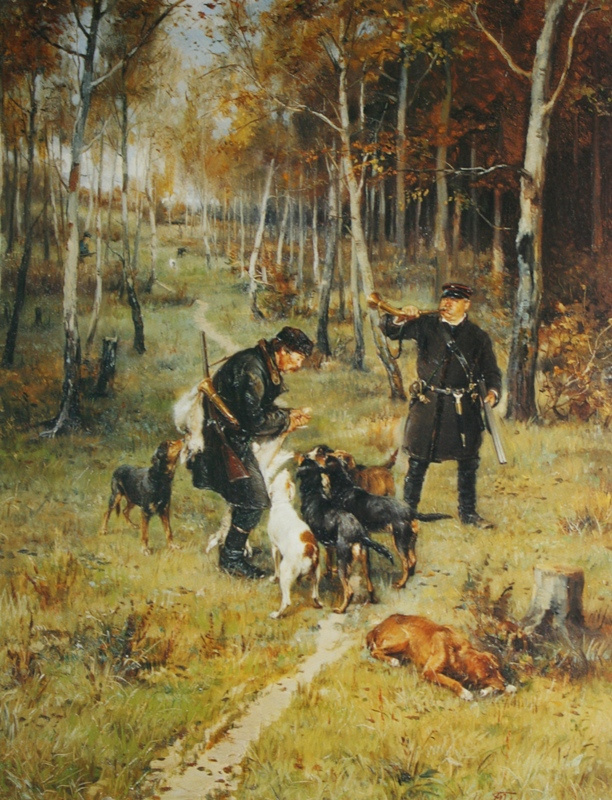 Илларион Михайлович Прянишников. Конец охоты. 1884
