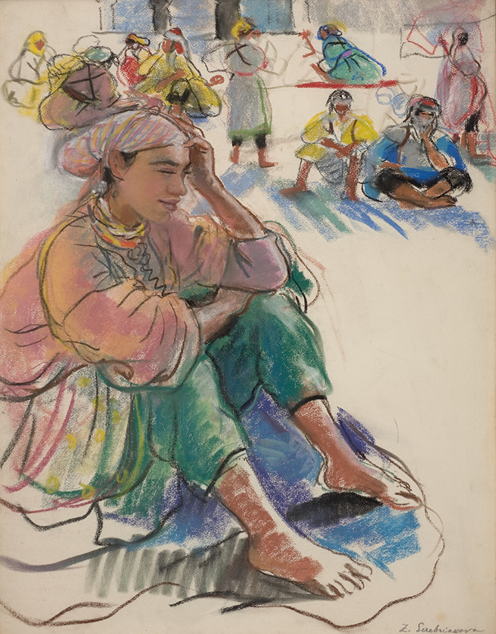 Zinaida Serebriakova. Sitting Moroccan
