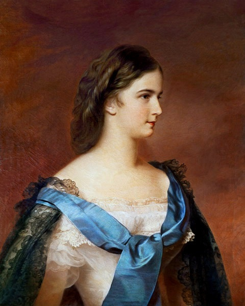 Franz Schrotzberg. Elizabeth of Bavaria, 1860, Princely Collections, Vaduz — Vienna