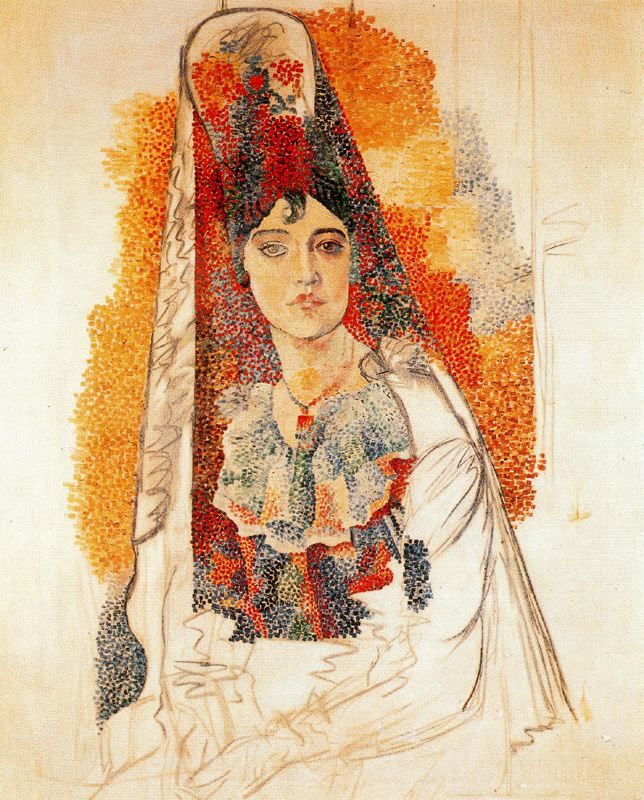 Pablo Picasso. Woman in Mantilla
