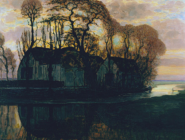 Piet Mondrian. The farm in Duivendrecht at night