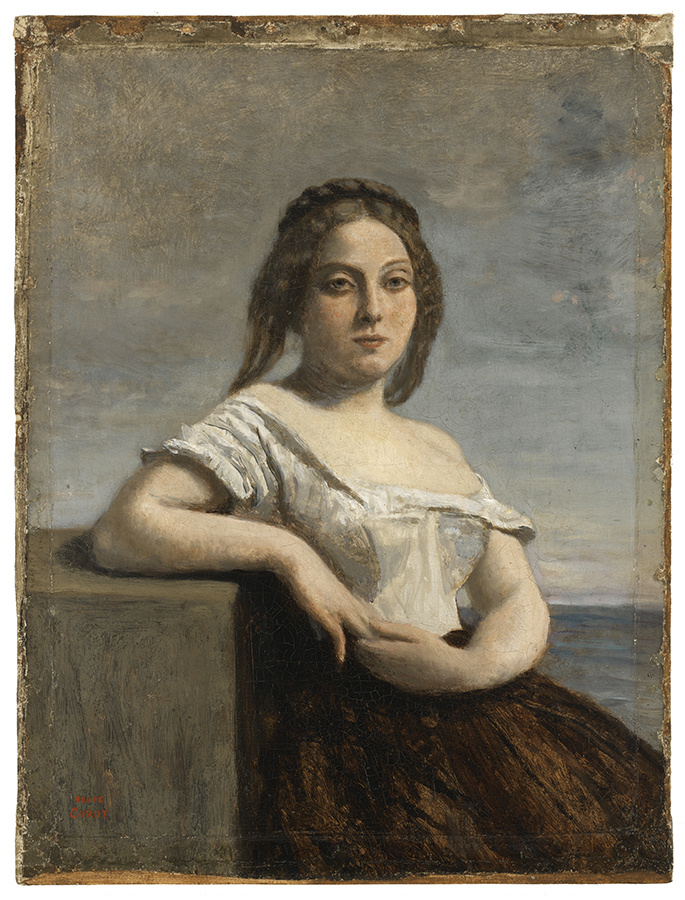 Camille Corot. Gascon girl (Blonde hax)