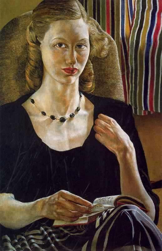 Stanley Spencer. Girl with a book