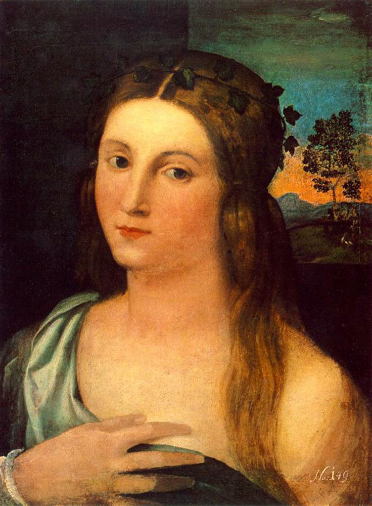 Giacomo Palma the Elder. Portrait of a young girl