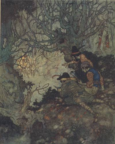 Edmund Dulac. Illustration to the fairy tale the snow Queen 002
