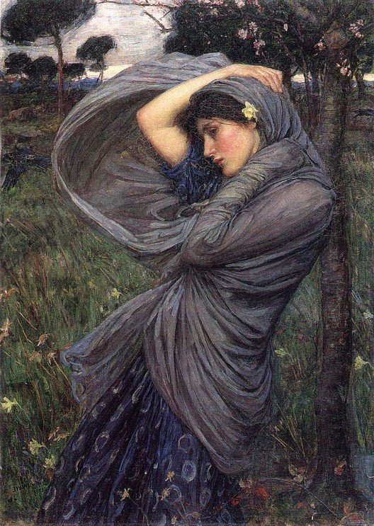 John William Waterhouse. The North wind