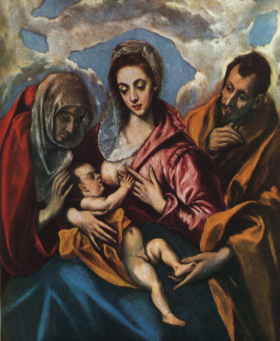 Domenico Theotokopoulos (El Greco). Holy family