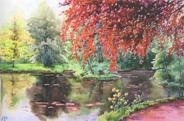 Olga Alexandrovna Romanova. Pond