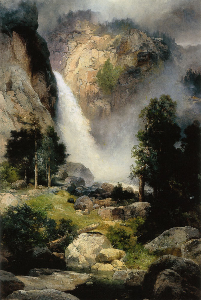 Cascading waterfalls by Thomas Moran: History, Analysis & Facts