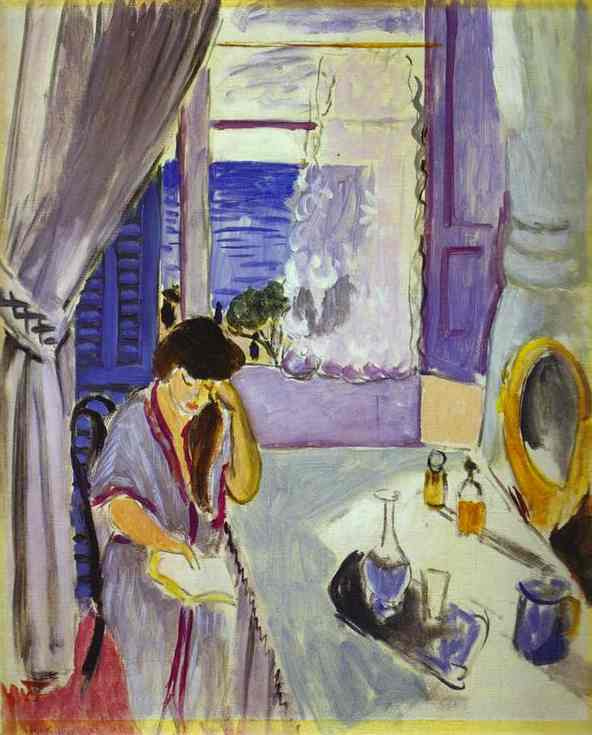 Henri Matisse. Woman reading at a dressing table