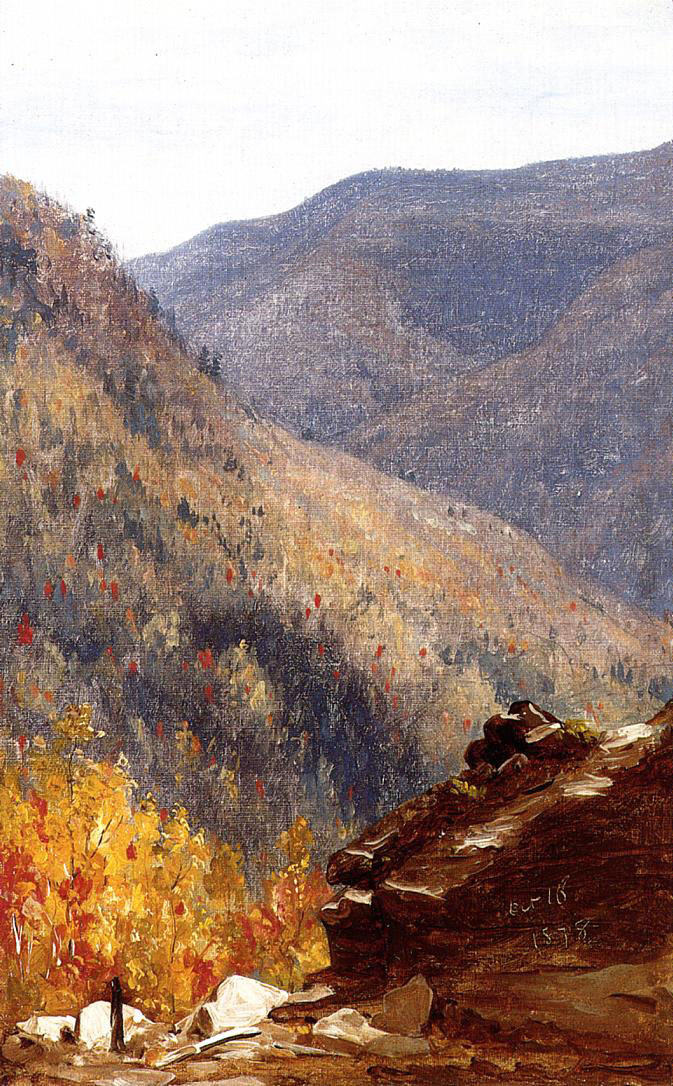 Sanford Robinson Gifford. A view near the gorge of Kaaterskill
