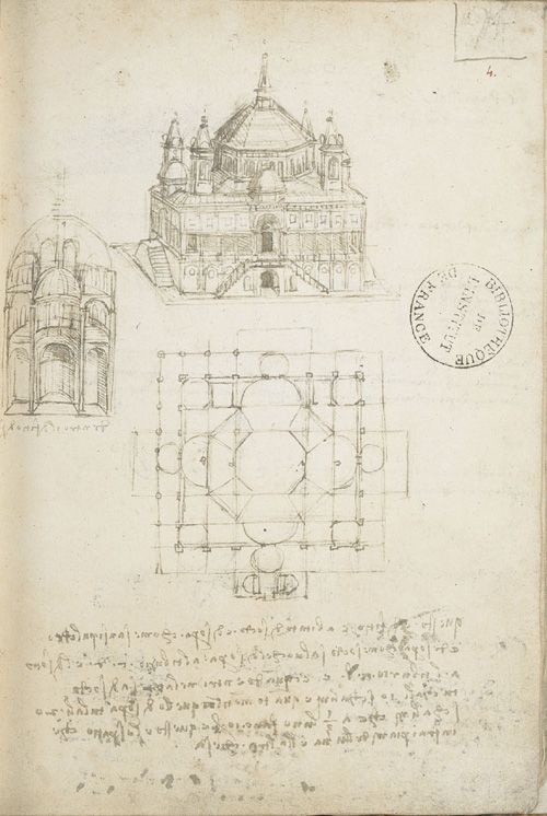 Leonardo da Vinci. Page from "Code Ashburnham"