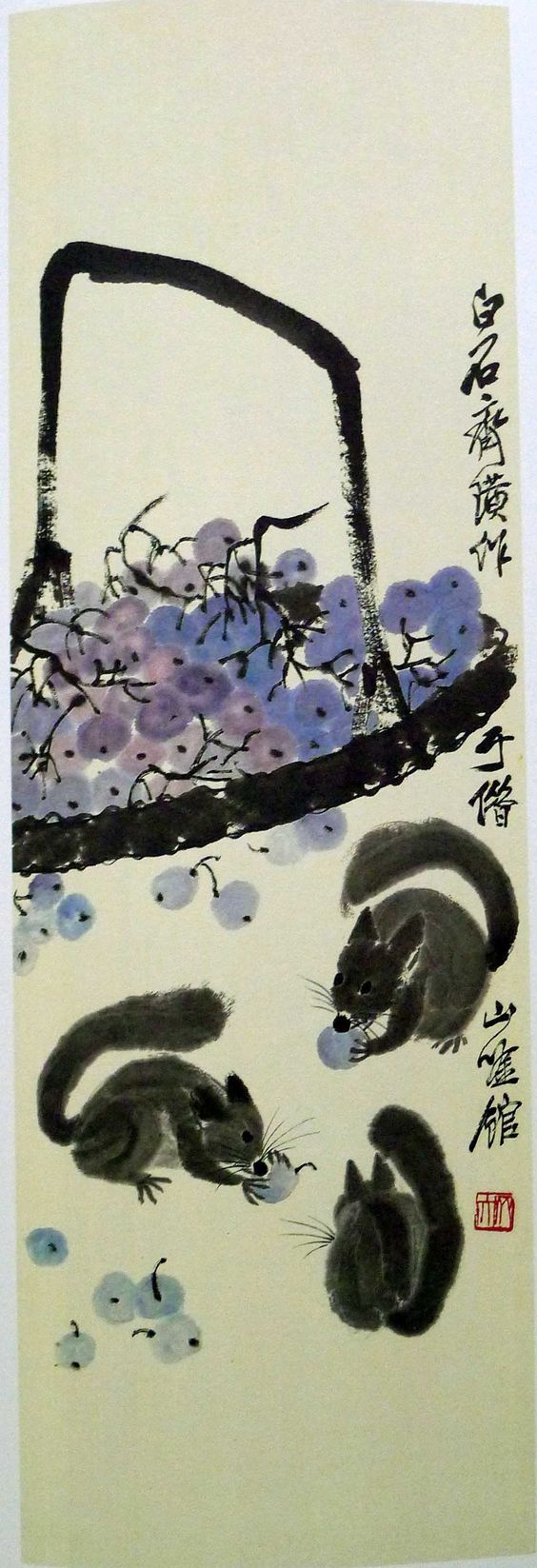 Qi Baishi. Squirrels and nuts