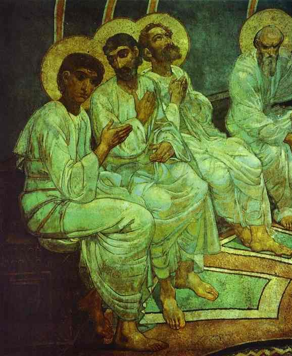 Mikhail Vrubel. The descent of the Holy spirit on the apostles (Pentecost). Fragment