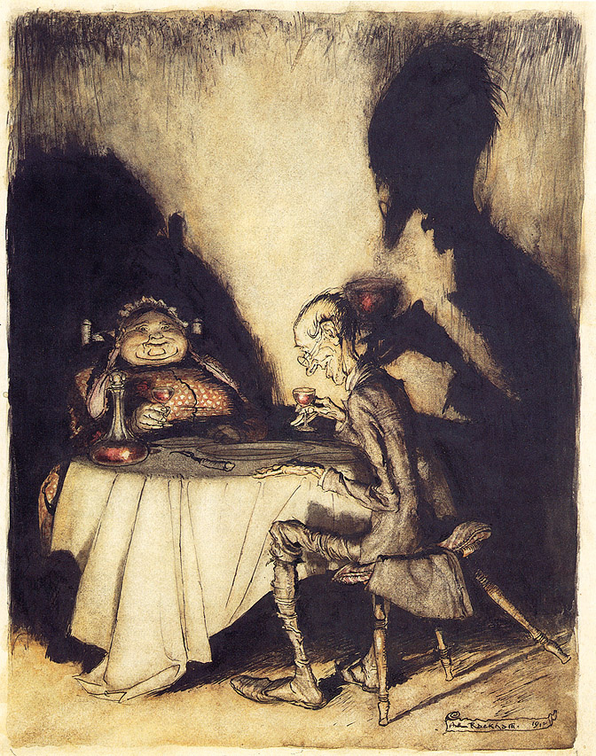 Arthur Rackham. Jack Kilka and his wife