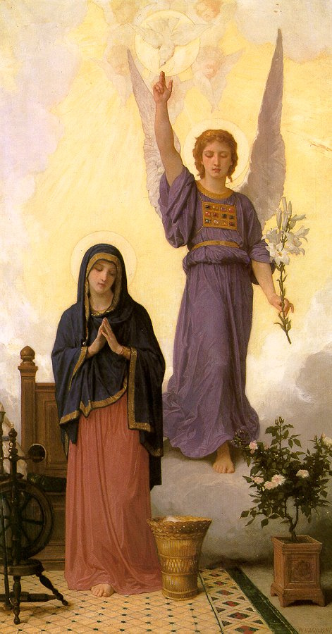 William-Adolphe Bouguereau. The Annunciation