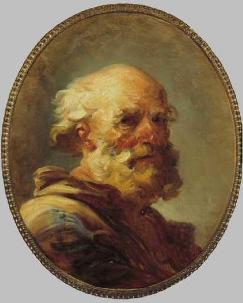 Jean-Honore Fragonard. Portrait of an old man