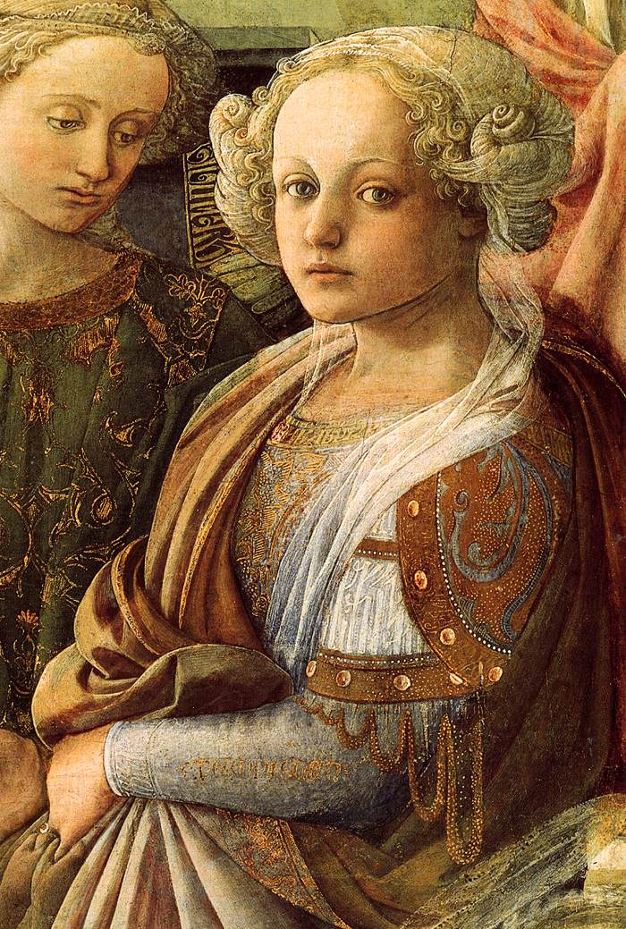 Fra Filippo Lippi. Die Krönung Mariens Fragment