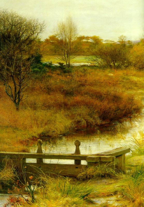 John Everett Millais. Lingering Autumn, detail