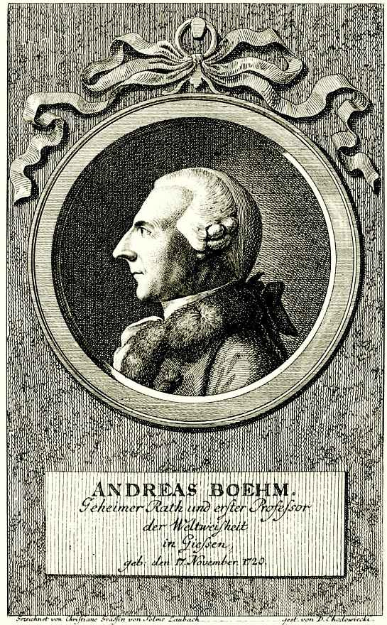 Daniel Nicholas Hodowiecki. Portrait of Professor Andreas Behm
