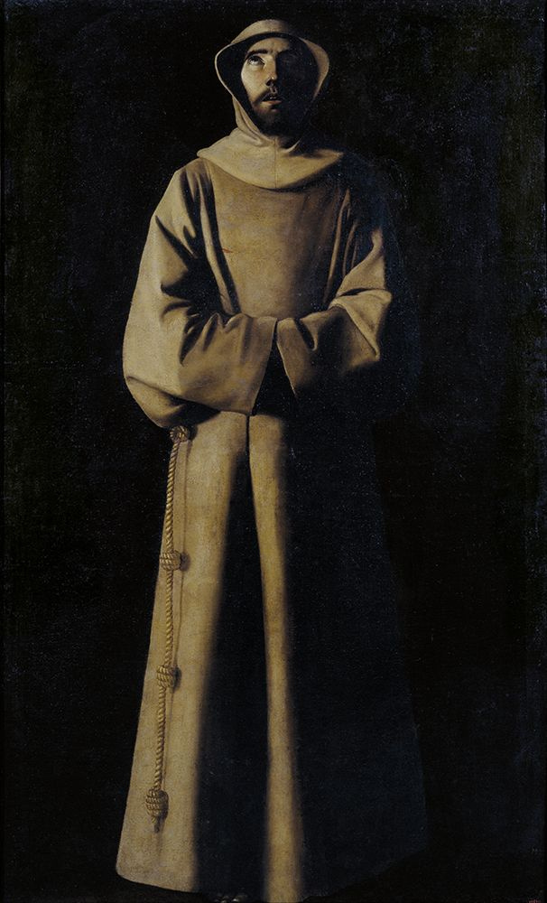 Francisco de Zurbaran. 阿西西圣弗朗西斯