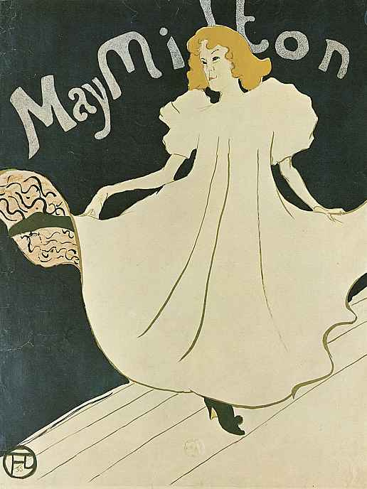 Henri de Toulouse-Lautrec. Poster "May Milton"