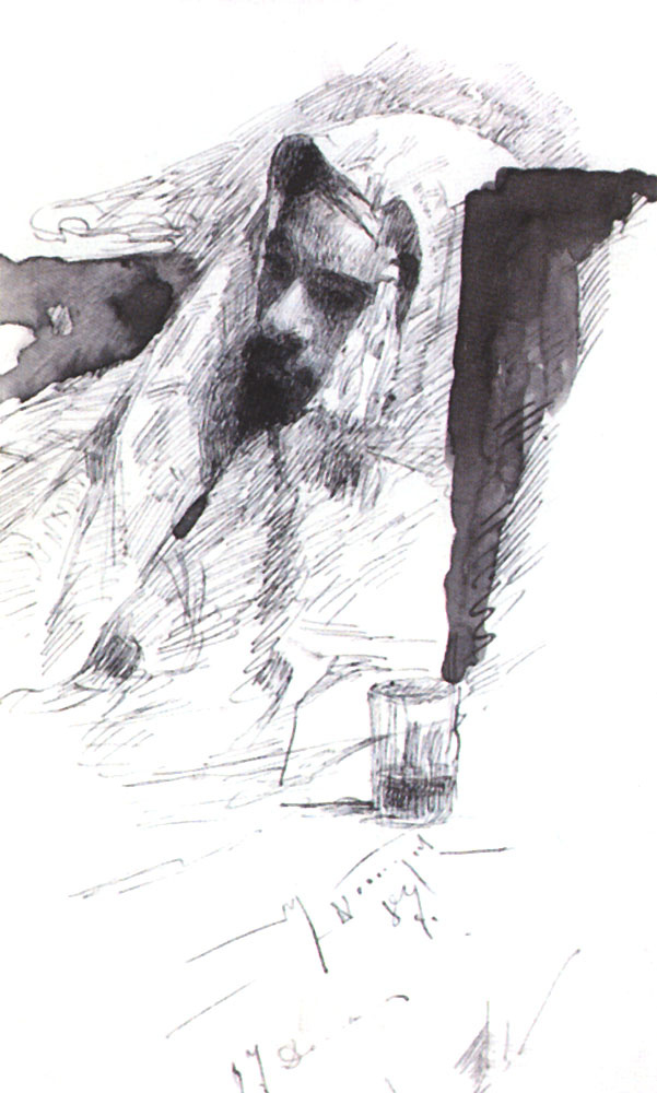 Mikhail Vasilyevich Nesterov. Levitan in Bedouin clothes