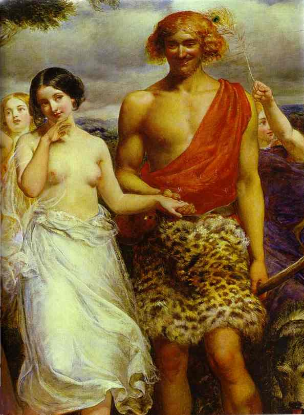 John Everett Millais. Simon and Iphigenia. Fragment