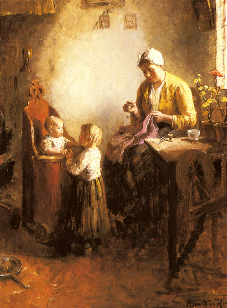 Bernard de Hooke. Family in the interior