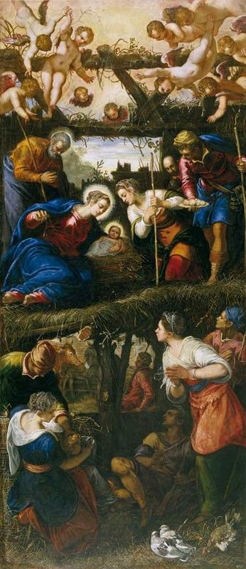 Jacopo (Robusti) Tintoretto. Shepherds worship