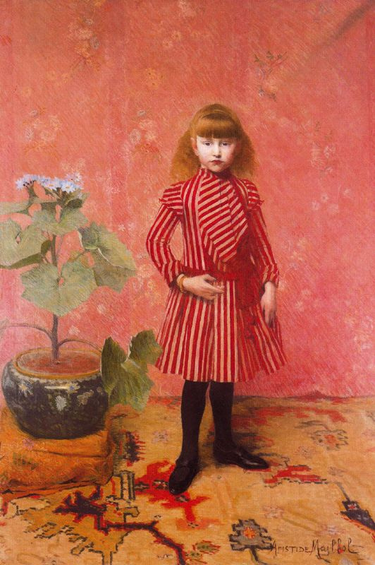 Aristide Mayol. Girl in red