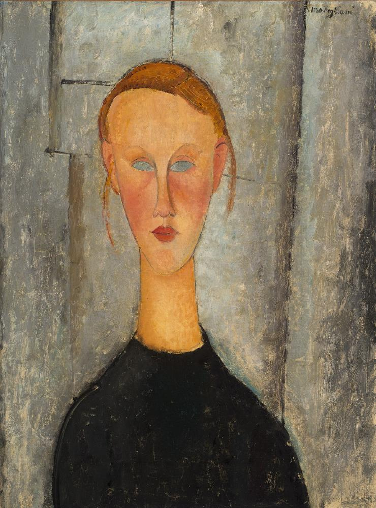 Амедео Модильяни. Портрет девушки с голубыми глазами
