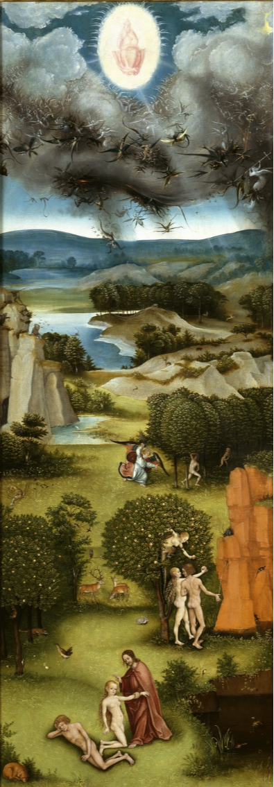 Lucas Cranach l'Ancien. L'autel. Le jugement dernier (par Jerome Bosch) Panneau gauche Galerie de tableaux Paradise des vieux maîtres, Berlin