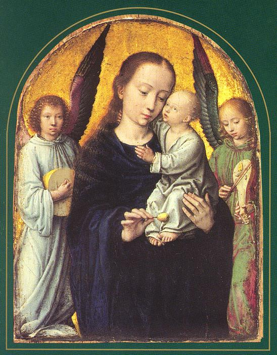 David Gerard. Mary and child with two angels