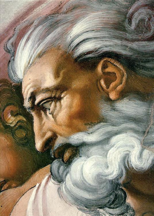 Michelangelo Buonarroti. The creation of Adam (fragment)
